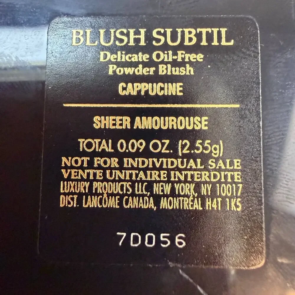 Lancome Blush Subtil Cappucine Sheer Amourouse 0.09oz